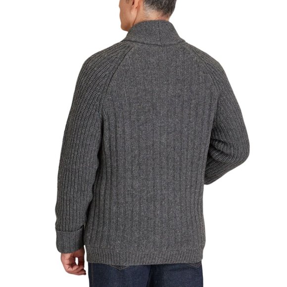 Duluth Navy Blue Wool/Alpaca Shawl Collar Cardigan - Picture 8 of 8